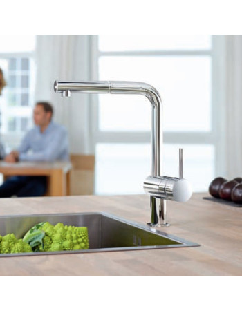 Змішувач для кухні з висувним виливом Grohe Minta 32168000