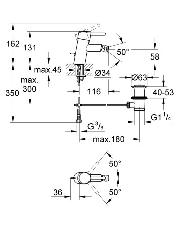 Змішувач для біде Grohe Concetto New 32208001