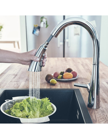 Змішувач для кухні з висувним виливом Grohe Zedra 32294002