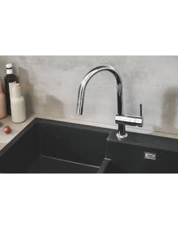Змішувач для кухні з висувним виливом Grohe Minta 32321002