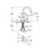 Змішувач для кухні з висувним виливом Grohe Concetto New 32663003
