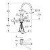 Змішувач для кухні з висувним виливом Grohe Concetto New 32663DC3