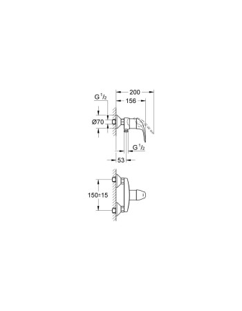 Змішувач для душу Grohe Euroeco New 32740000