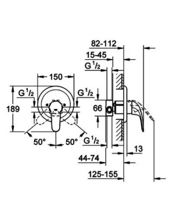 Змішувач для душу Grohe Euroeco New 32742000