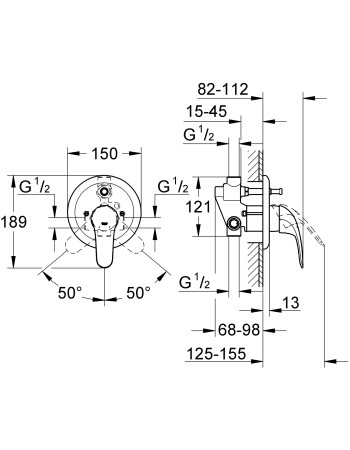 Змішувач для ванни Grohe Euroeco New 32747000