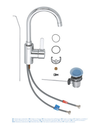 Змішувач для раковини L-розміру Grohe Eurosmart Cosmopolitan 32830001
