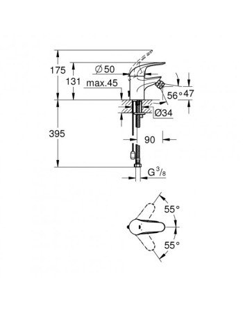 Змішувач для біде Grohe Euroeco New 32882000