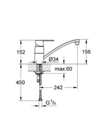 Змішувач для кухні Grohe Get 32891000