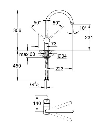 Змішувач для кухні Grohe Minta 32917DC0