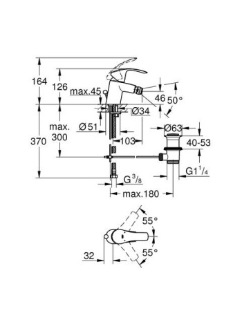 Змішувач для біде Grohe Eurosmart 32929002