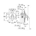 Змішувач прихованого монтажу на 2 споживача Grohe Eurosmart New 33305003