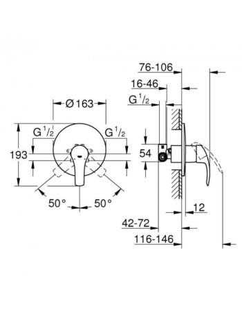 Змішувач для душу Grohe Eurosmart 33556002