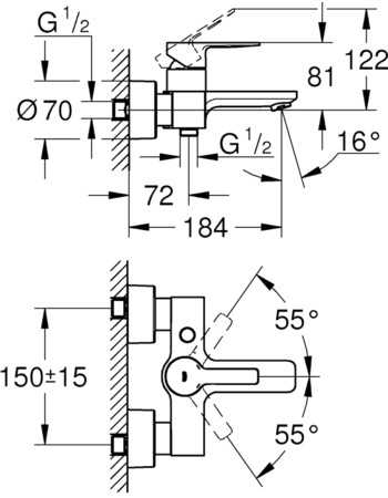 Змішувач для ванни Grohe Lineare New 33849001
