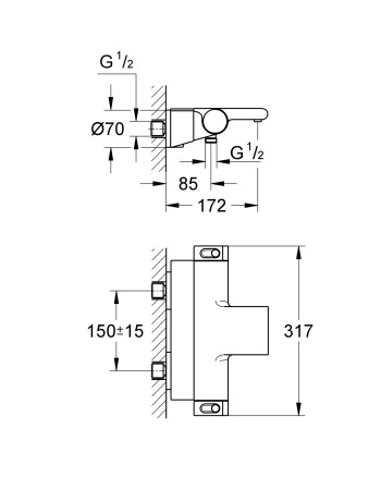 Термостат для ванни Grohe Grohtherm 2000 NEW 34464001