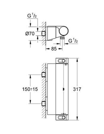 Термостат для душу Grohe Grohtherm 2000 NEW 34469001
