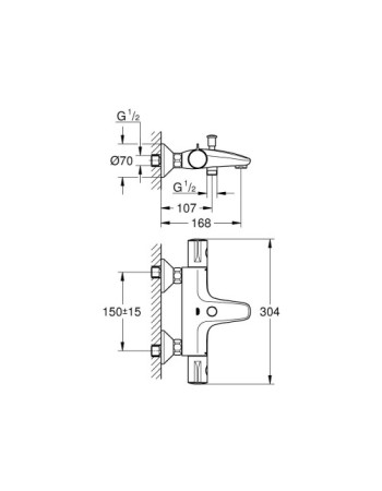 Термостат для ванни Grohe Grohtherm 800 34567000