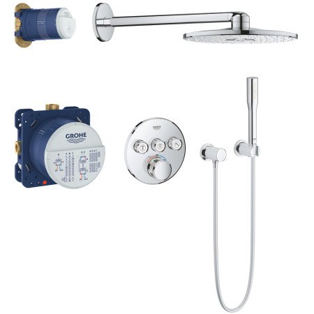 Душова система прихованого монтажу з термостатом Grohe Grohtherm SmartControl 34705000