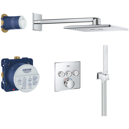 Душова система прихованого монтажу з термостатом Grohe Grohtherm SmartControl 34706000