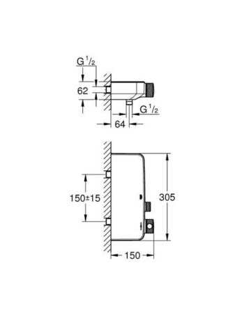 Термостат для душу Grohe Grohtherm SmartControl 34719000