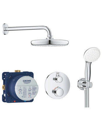 Душова система прихованого монтажу з термостатом Grohe Grohtherm Convent. Concealed 34727000