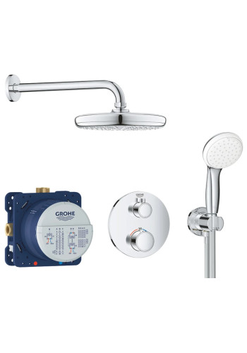 Душова система прихованого монтажу з термостатом Grohe Grohtherm Convent. Concealed 34727000 Душова система прихованого монтажу з термостатом Grohe Grohtherm Convent. Concealed 34727000