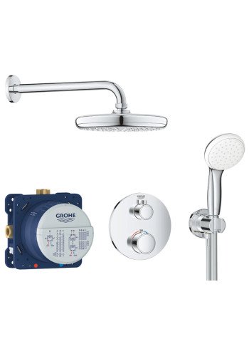 Душова система прихованого монтажу з термостатом Grohe Grohtherm Convent. Concealed 34727000