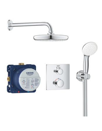 Душова система прихованого монтажу з термостатом Grohe Grohtherm Convent. Concealed 34729000