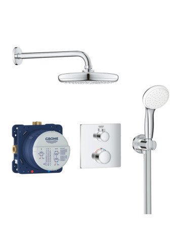 Душова система прихованого монтажу з термостатом Grohe Grohtherm Convent. Concealed 34729000