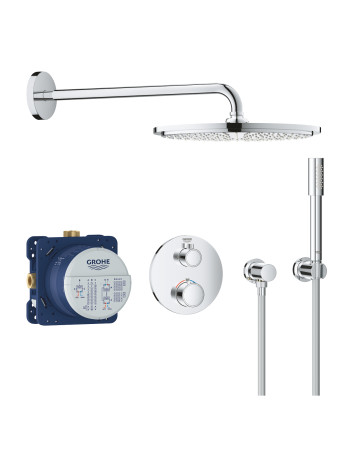 Душова система прихованого монтажу з термостатом Grohe Grohtherm Convent. Concealed 34731000