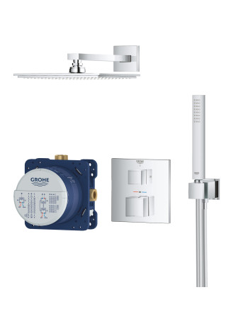 Душова система прихованого монтажу з термостатом Grohe Grohtherm Cube 34741000