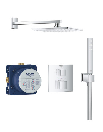 Душова система прихованого монтажу з термостатом Grohe Grohtherm Cube 34741000