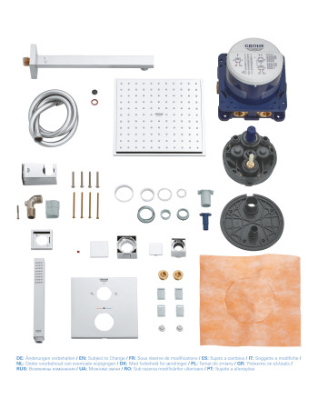 Душова система прихованого монтажу з термостатом Grohe Grohtherm Cube 34741000