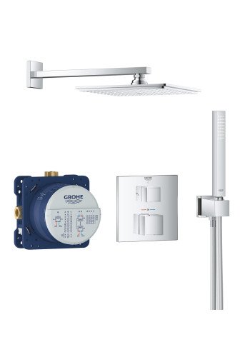 Душова система прихованого монтажу з термостатом Grohe Grohtherm Cube 34741000