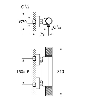 Термостат для душу Grohe Grohtherm 1000 Performance 34776000