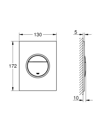 Клавіша змиву S-розмір Grohe Nova Cosmopolitan S 37601DC0