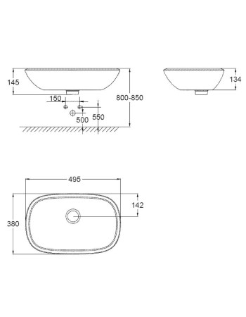 Раковина-чаша 50 Grohe Eurostyle 39216000
