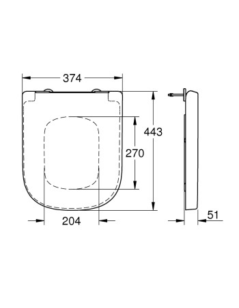 Кришка для унітаза Grohe Euro Ceramic 39330001