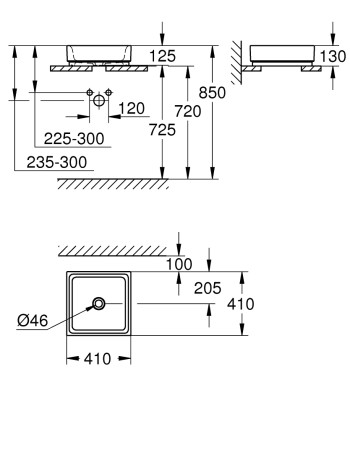 Раковина-чаша 40 Grohe Cube Ceramic 3948200H