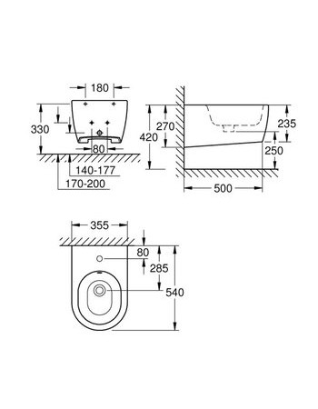 Підвісне біде Grohe Essence Ceramic 3957400H