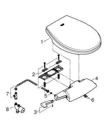 Кришка-біде Grohe Bau Ceramic 39648SH0