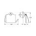 Тримач для туалетного паперу Grohe Essentials New 40367DL1