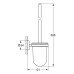 Туалетний йоржик у комплекті Grohe Essentials New 40374GL1