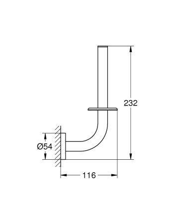 Тримач для запасного рулону туалетного паперу Grohe Essentials New 40385AL1