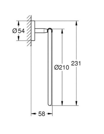 Кільце для рушника Grohe Bau Cosmopolitan Neutral 40460001