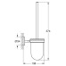Туалетний йоржик у комплекті Grohe Bau Cosmopolitan Neutral 40463001