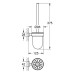 Туалетний йоржик у комплекті Grohe Essentials Cube New 40513AL1