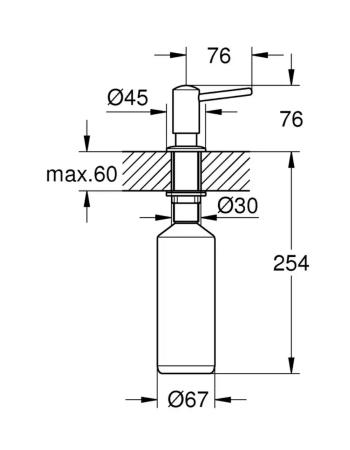 Дозатор для миючого засобу Grohe 40536000