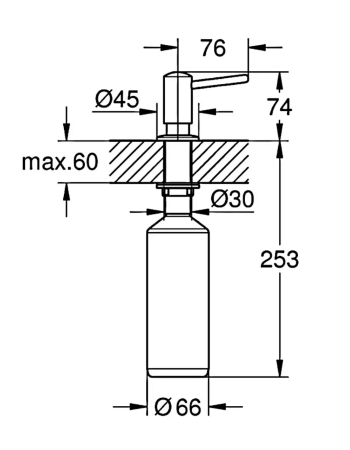 Дозатор для миючого засобу Grohe 40536DC0