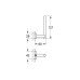 Тримач для запасного рулону туалетного паперу Grohe Essentials Cube New 40623001