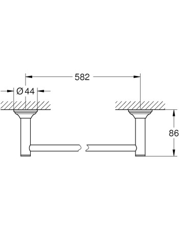 Тримач для рушників Grohe Essentials Authentic 40653001